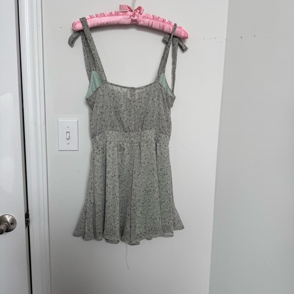 Floral Sleeveless Babydoll S coquette romantic Fairycore boho coastal cowgirl - Picture 5 of 6